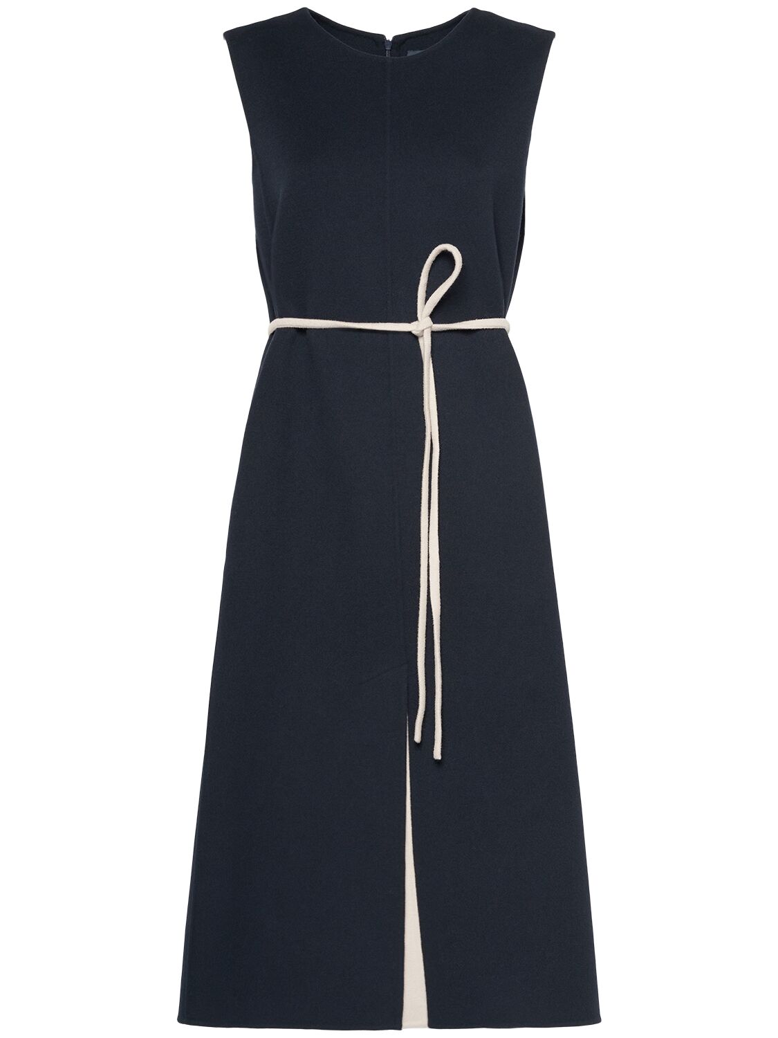 's Max Mara Simone Wool Midi Dress In Navy