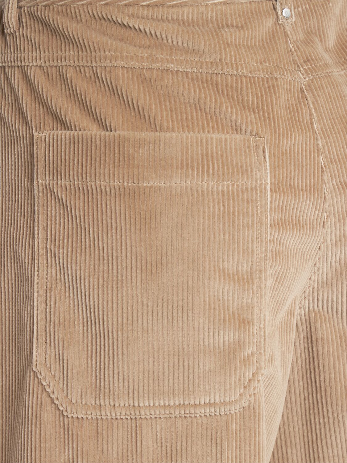 Shop 's Max Mara Udine Velvet Wide Leg Pants In Camel