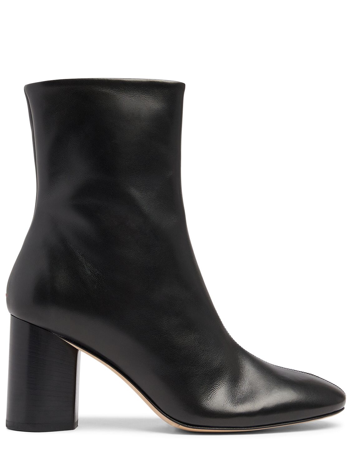 75mm Alena Leather Ankle Boots