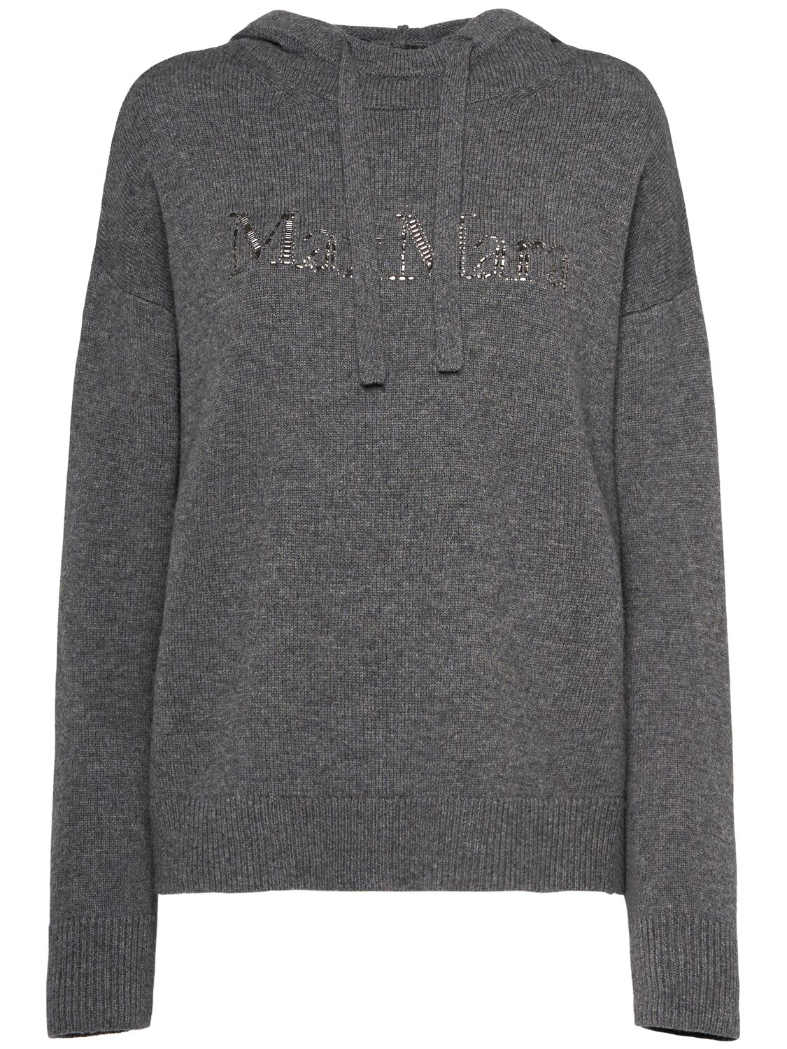 's Max Mara Gorizia Logo Knit Sweatshirt In Gray