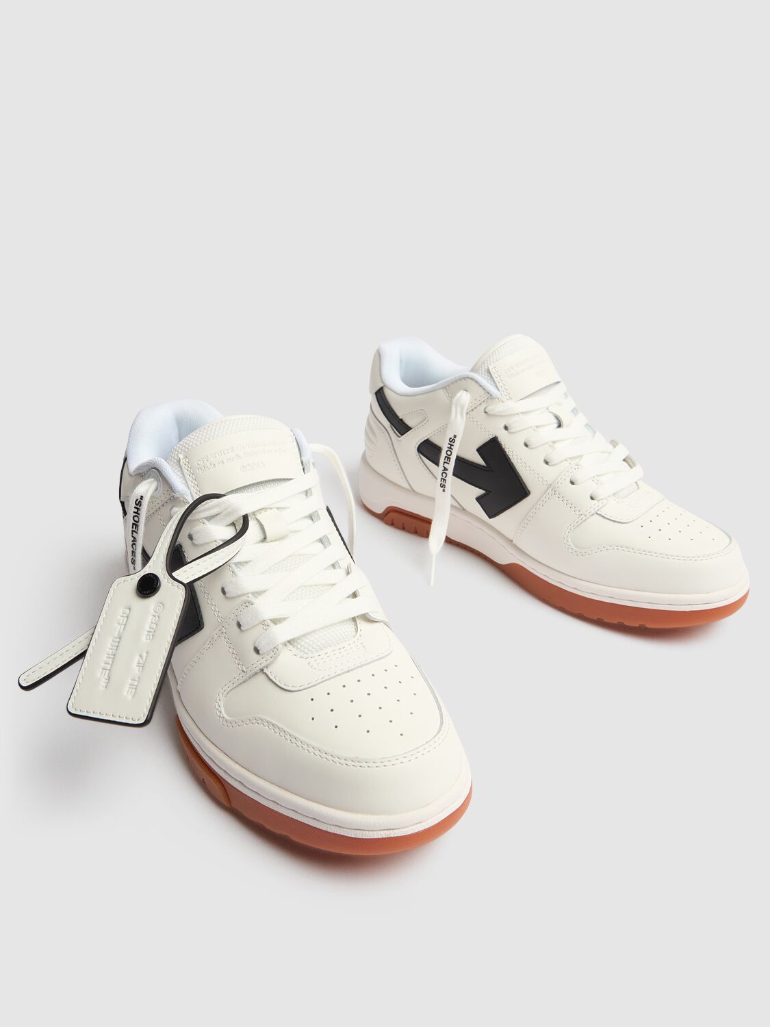 Shop Off-white 30mm Out Of Office Leather Sneakers In White