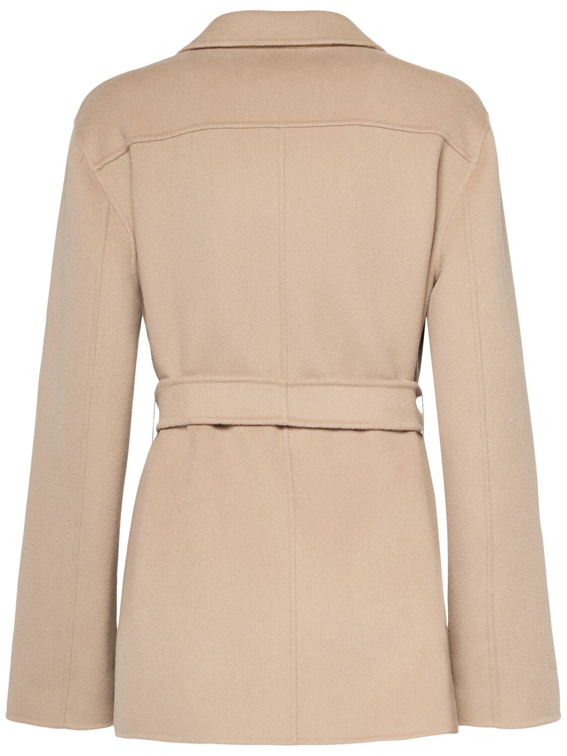 Shop 's Max Mara Fiabe Wool Shirt Jacket In Camel