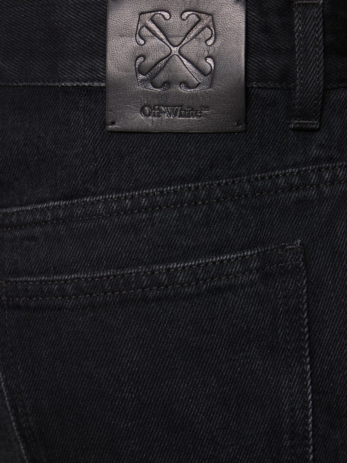 Shop Off-white Meteor Denim Jeans In Black