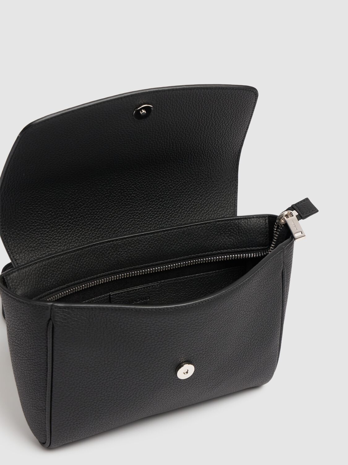 Shop Ferragamo Florence Leather Belt Bag In Black