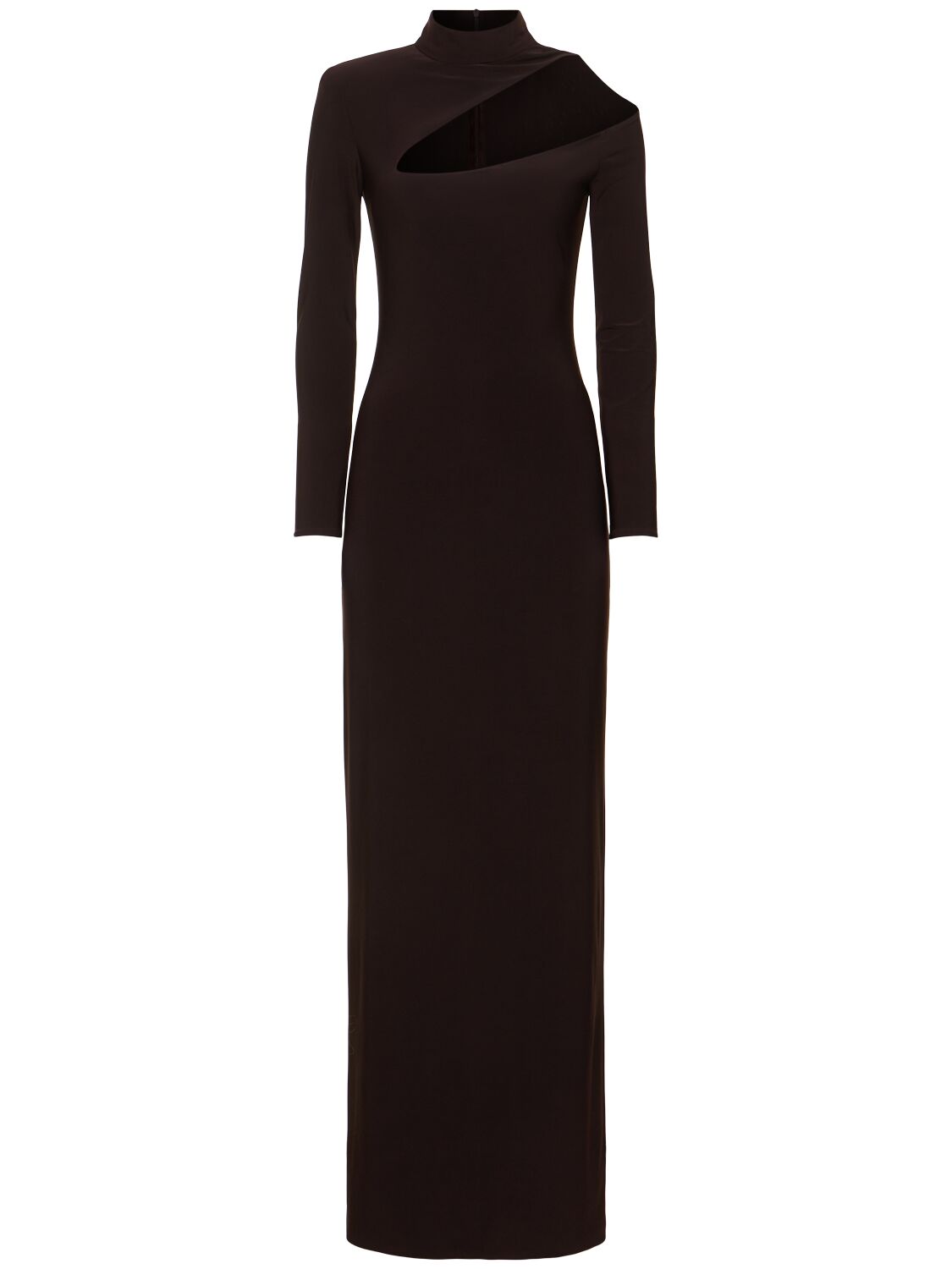 Mvp Wardrobe Promotea Stretch Knit Long Dress In Black