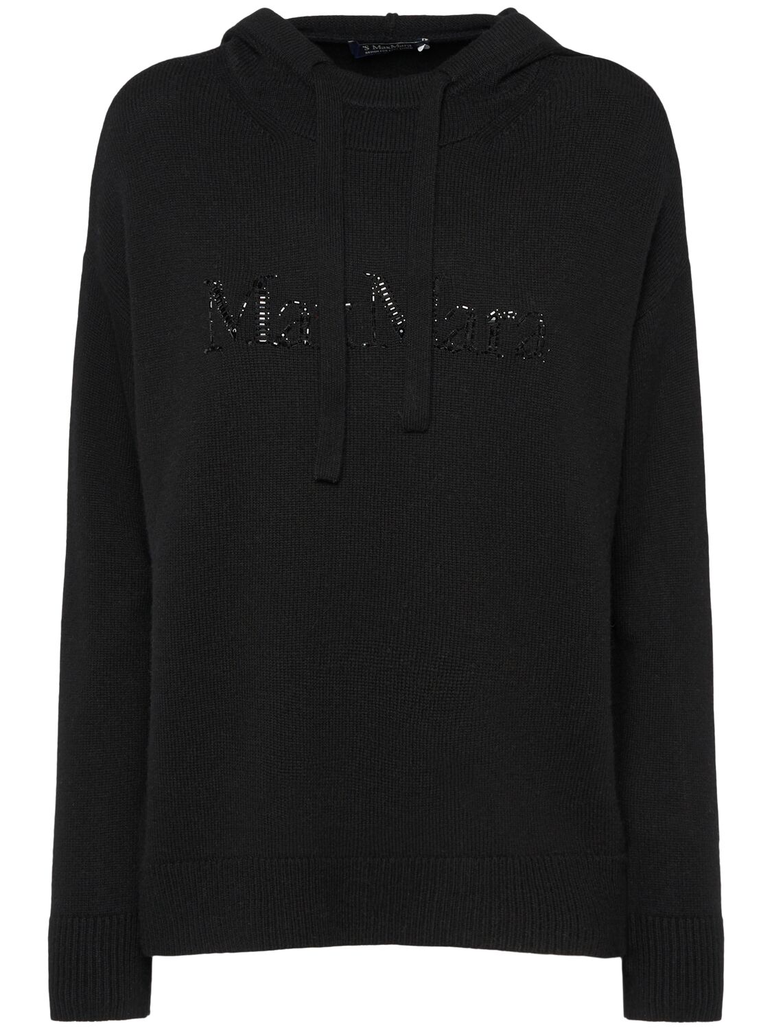 's Max Mara Gorizia Logo Knit Sweatshirt In Black