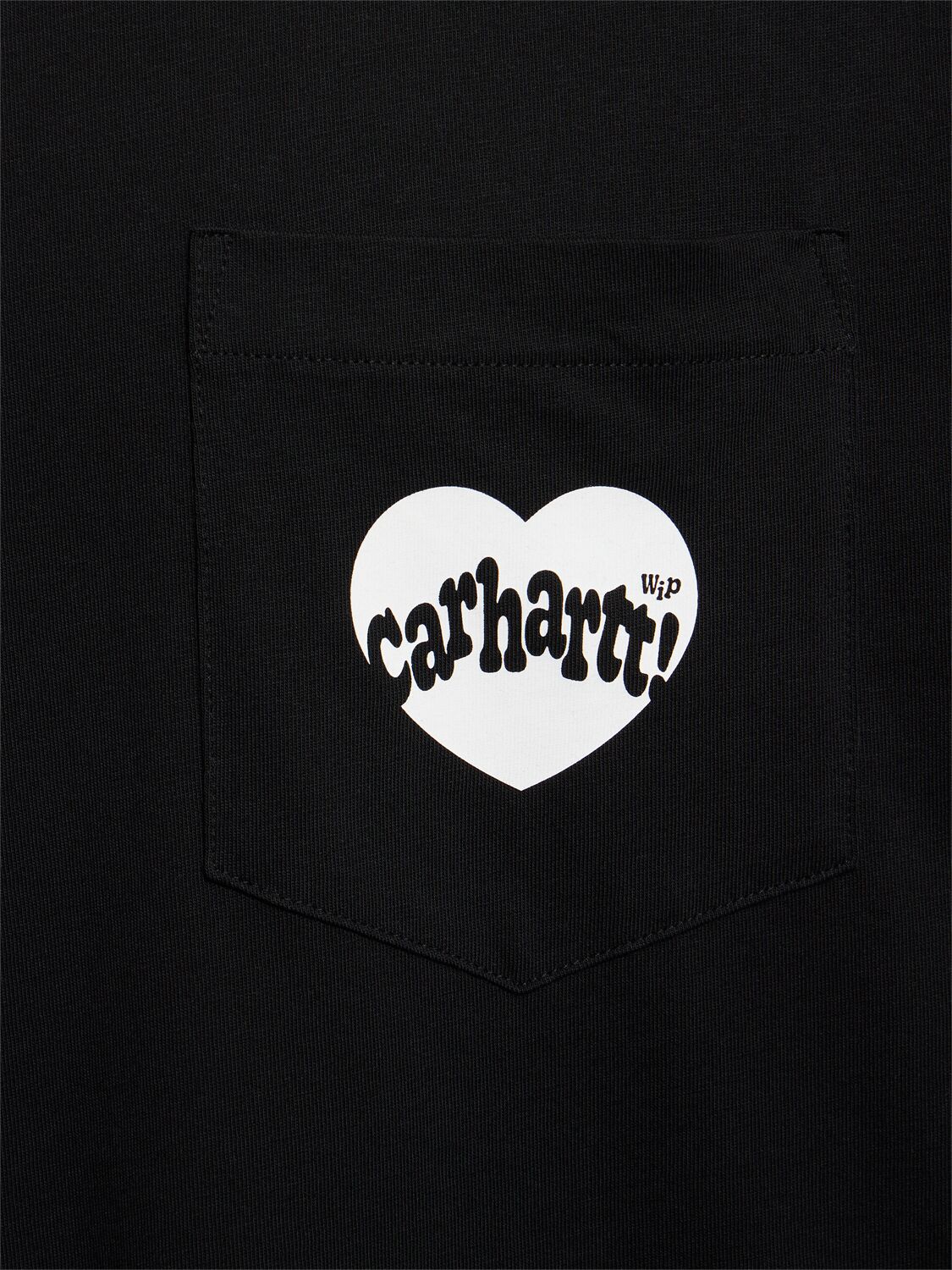 Shop Carhartt Amour Cotton T-shirt W/pocket In Black,white