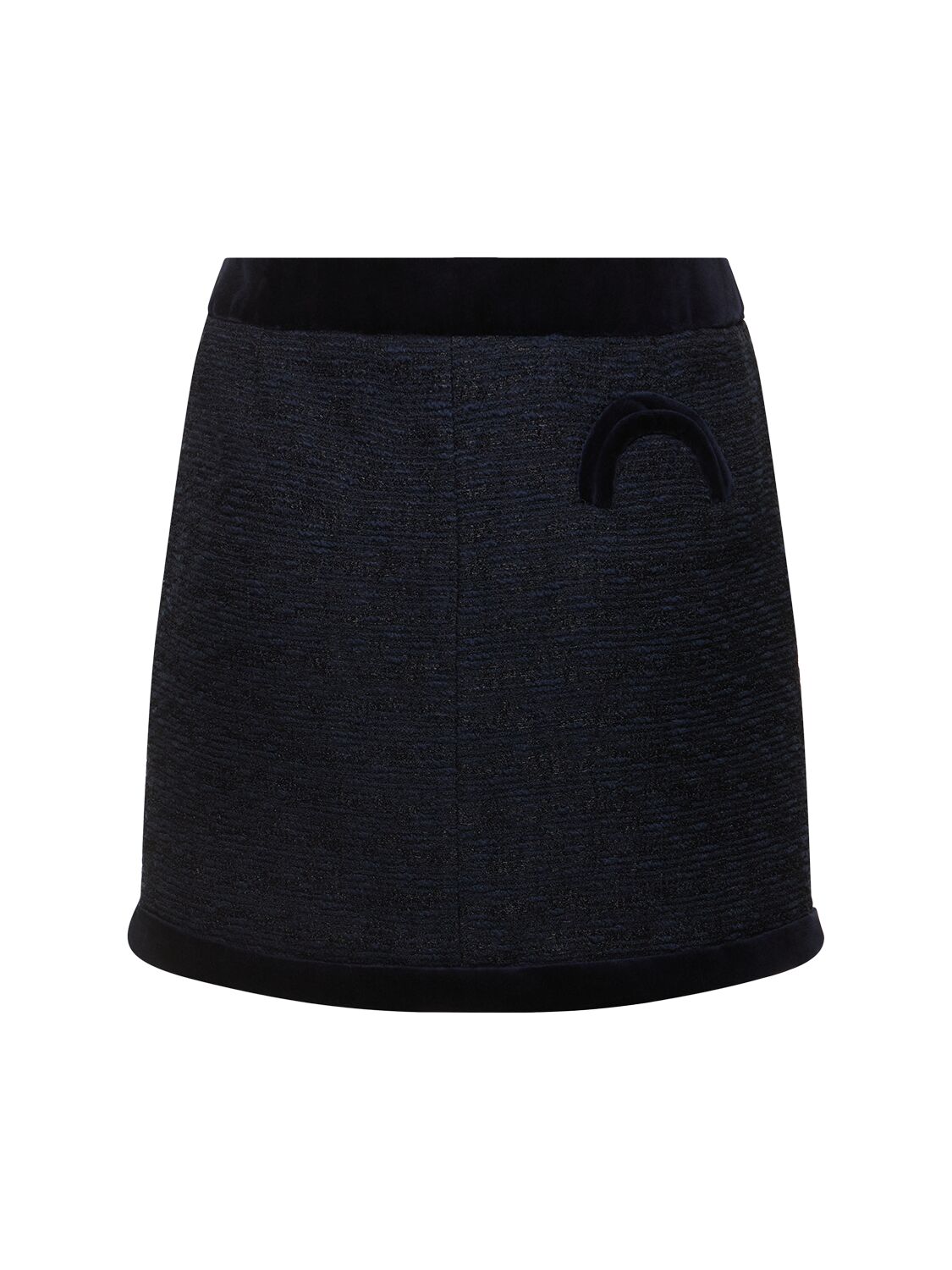 Shop Blazé Milano Exclusive Lusitano Bouclé Mini Skirt In Blue/multi