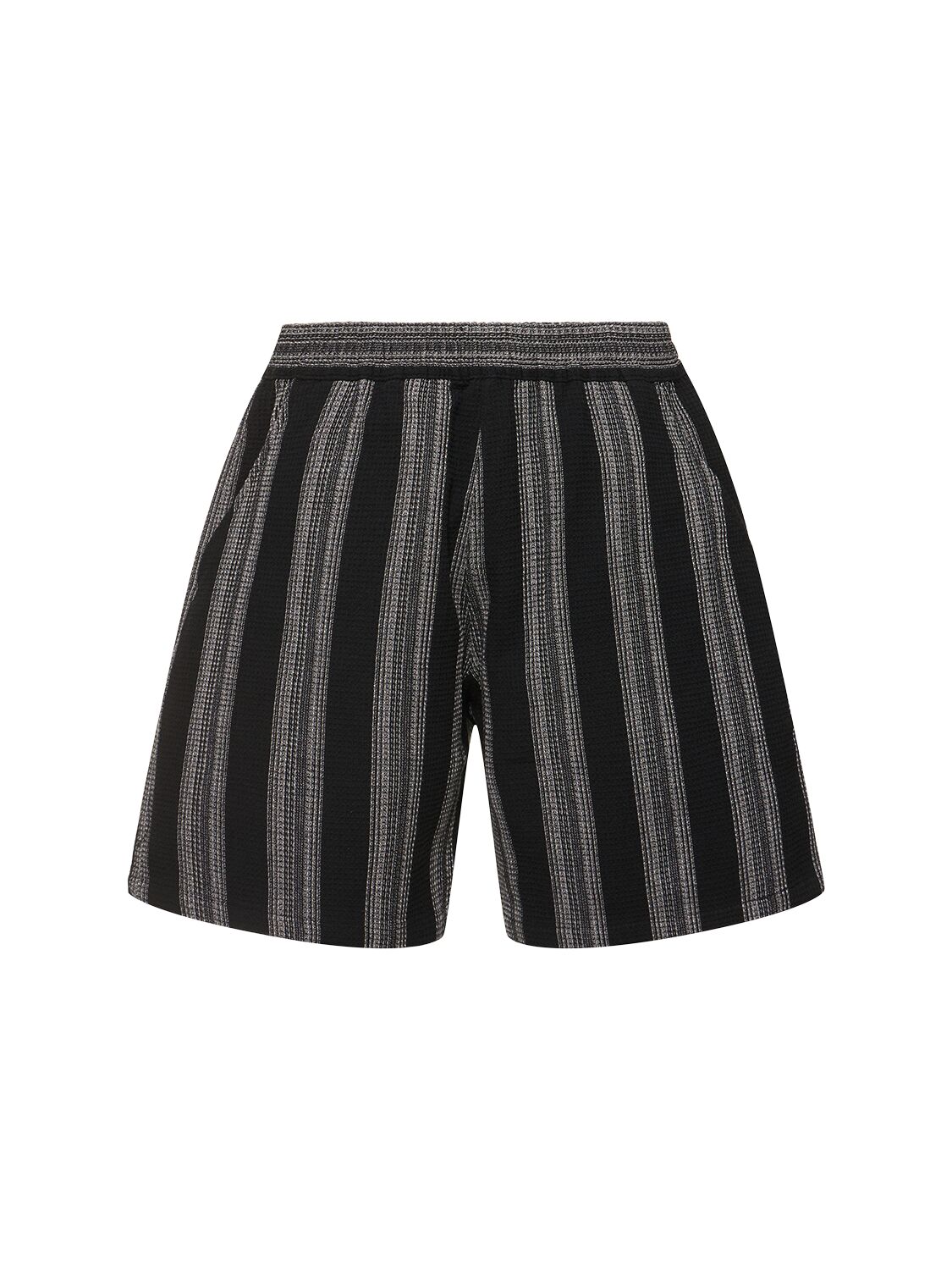 Carhartt Dodson Waffle Weave Tech Shorts In Black Stripe