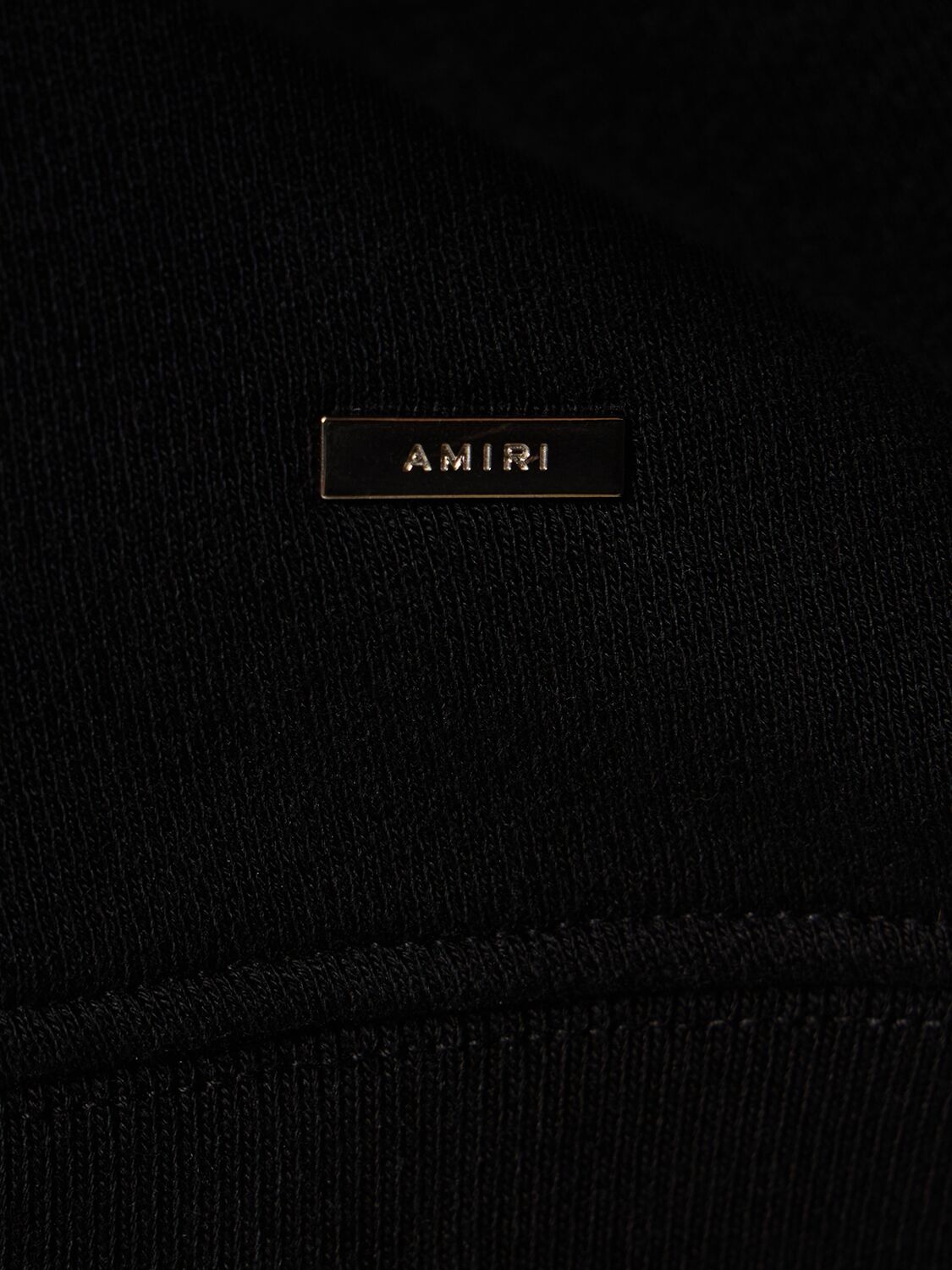 Shop Amiri Logo Cotton Hoodie In 블랙