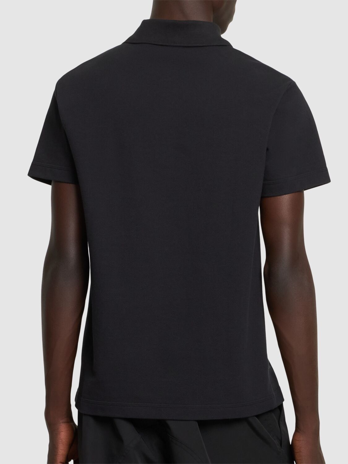 Shop Burberry Cotton Essential Polo In Black