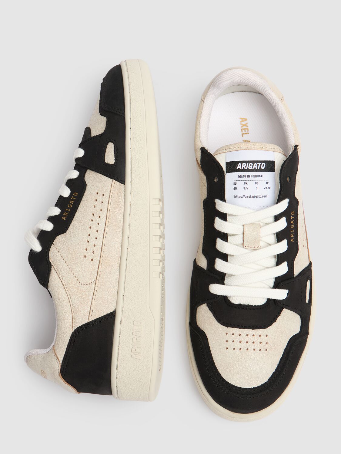 Shop Axel Arigato 34mm Dice Low Sneakers In Beige,black