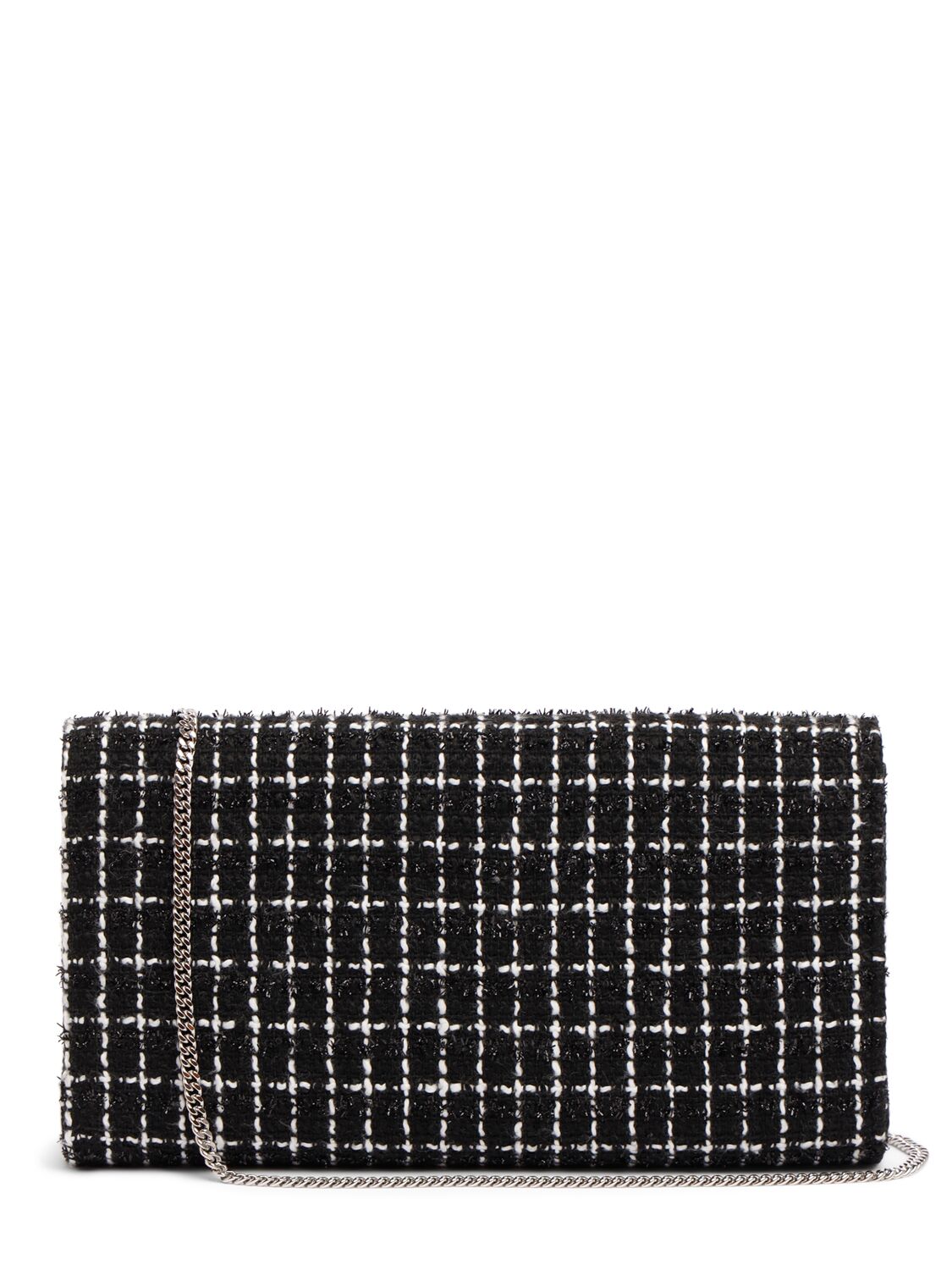 Shop Roger Vivier Envelope Flower Buckle Clutch In Black