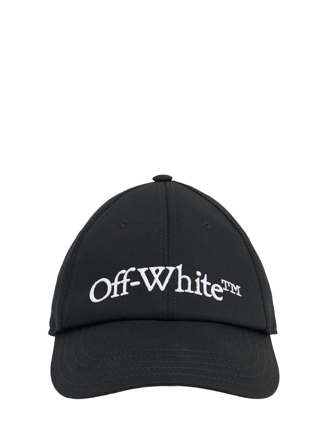 Shop Off-white Bksh Cotton Baseball Cap In Black/white
