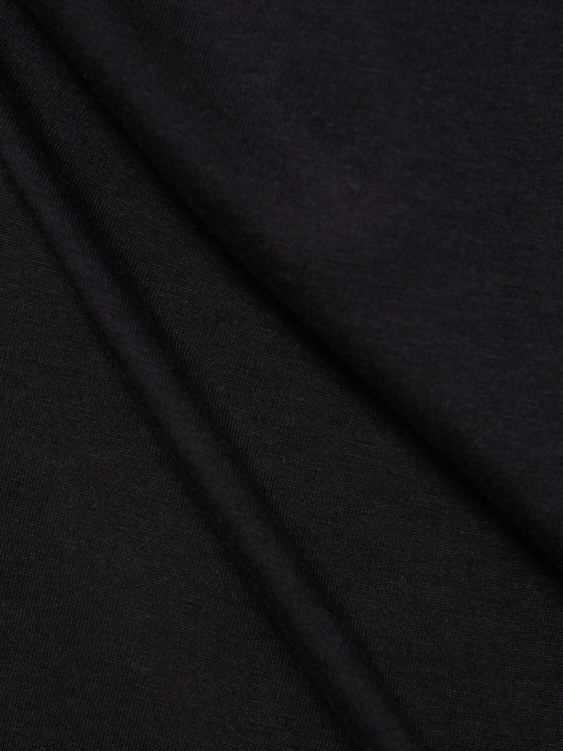 Shop Tom Ford Cotton Blend Crewneck T-shirt In Black