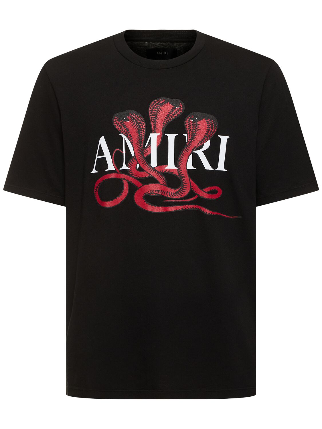 Amiri Snake T-shirt In Black/red