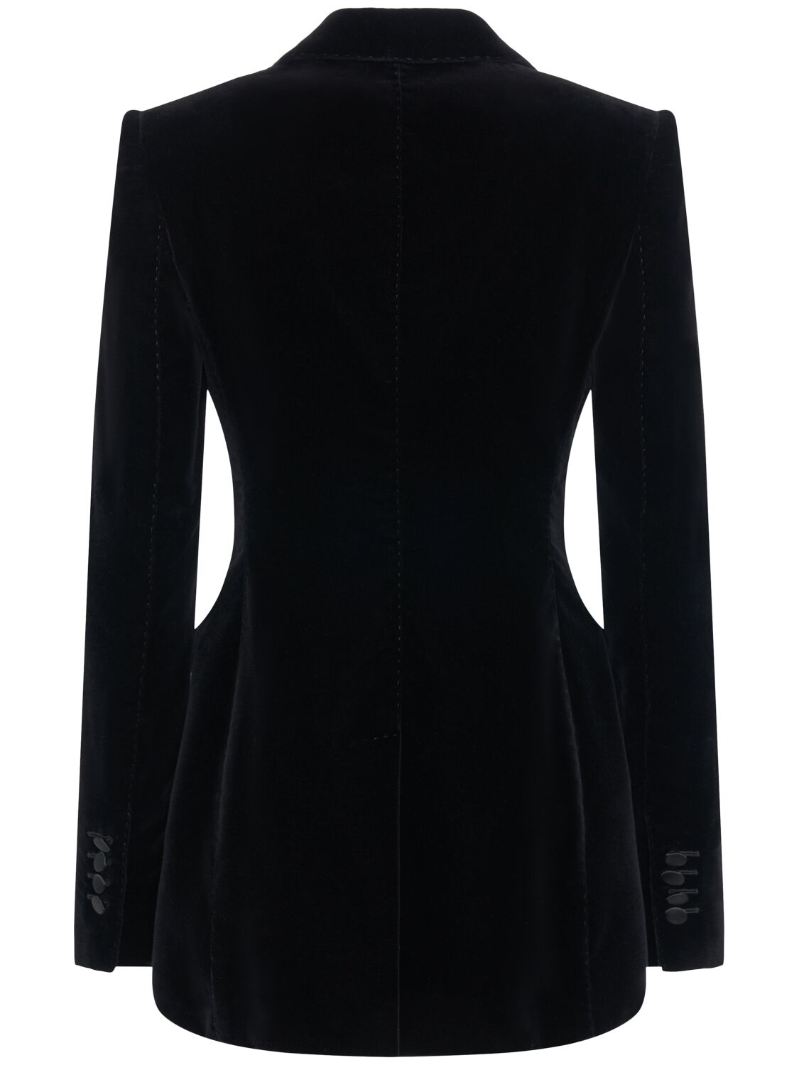 Shop Dolce & Gabbana Velvet Tuxedo Jacket In Black