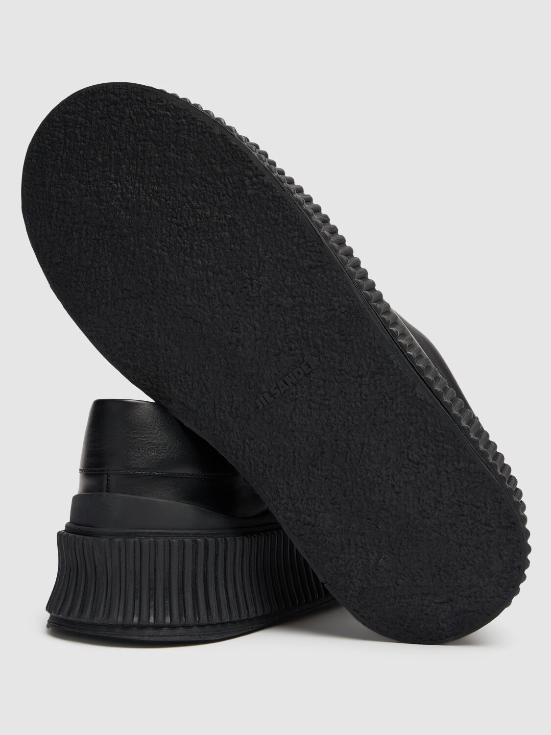 JIL SANDER 40MM VULCANIZED LEATHER SNEAKERS 