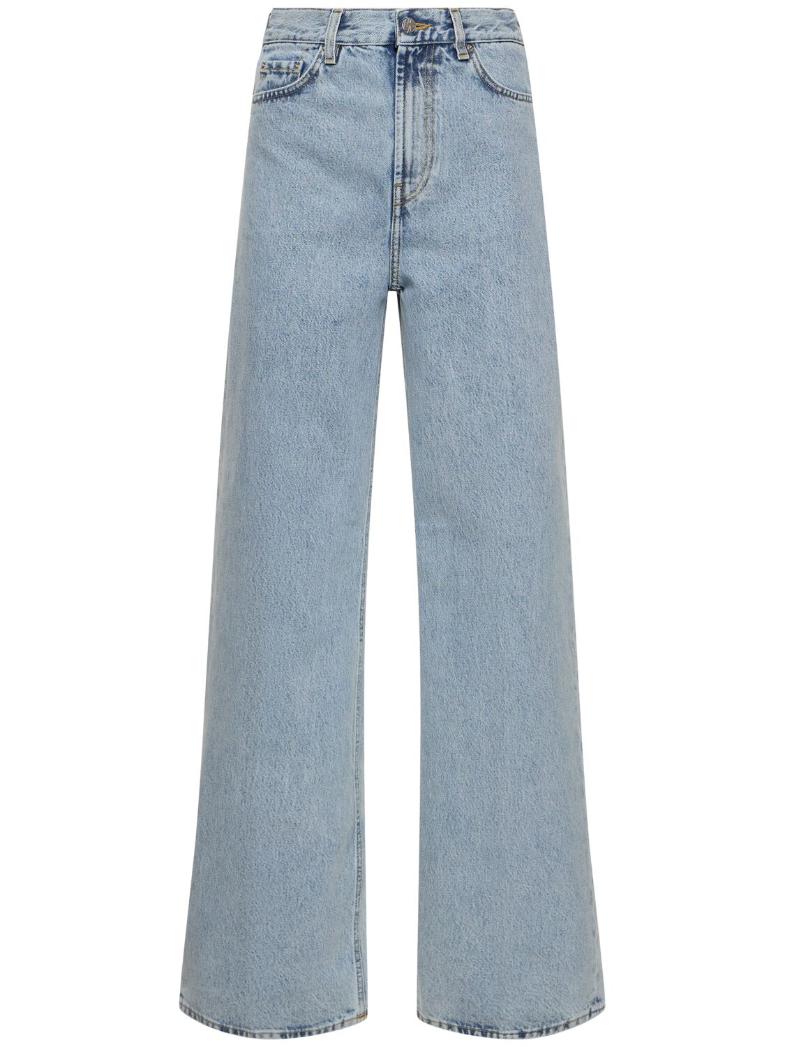 Totême Organic Denim Wide Jeans In Blue