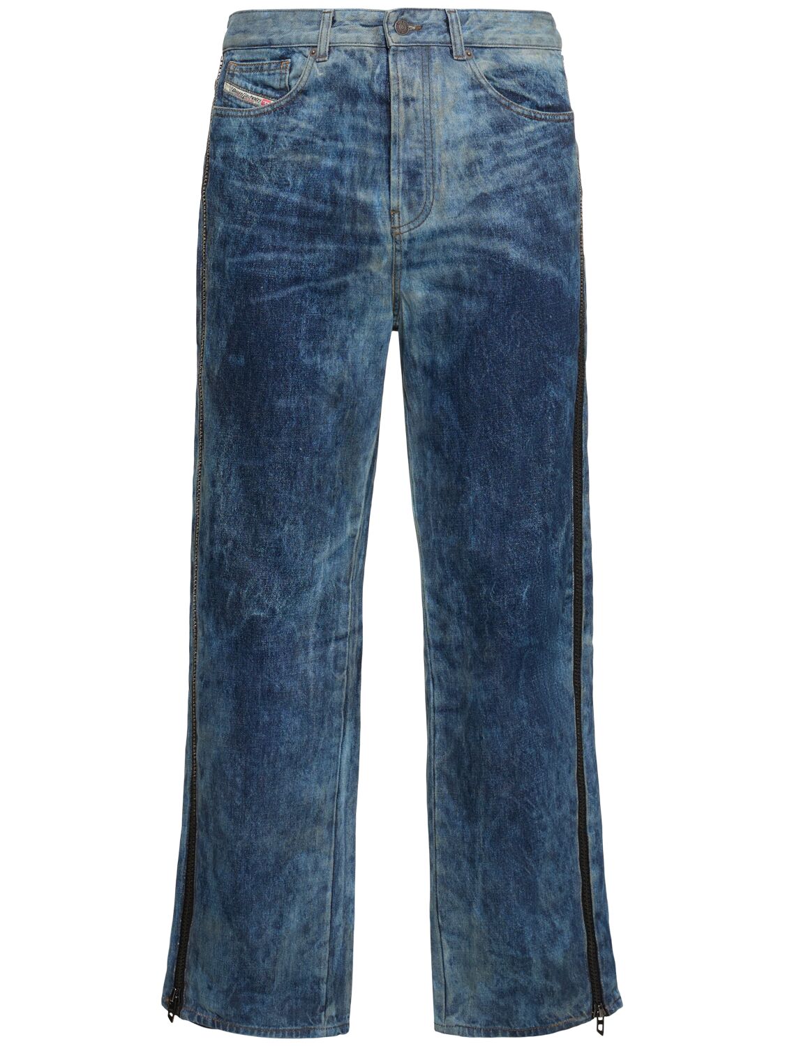 Diesel D-rise Midwaist Straight Leg Denim Jeans In Blue