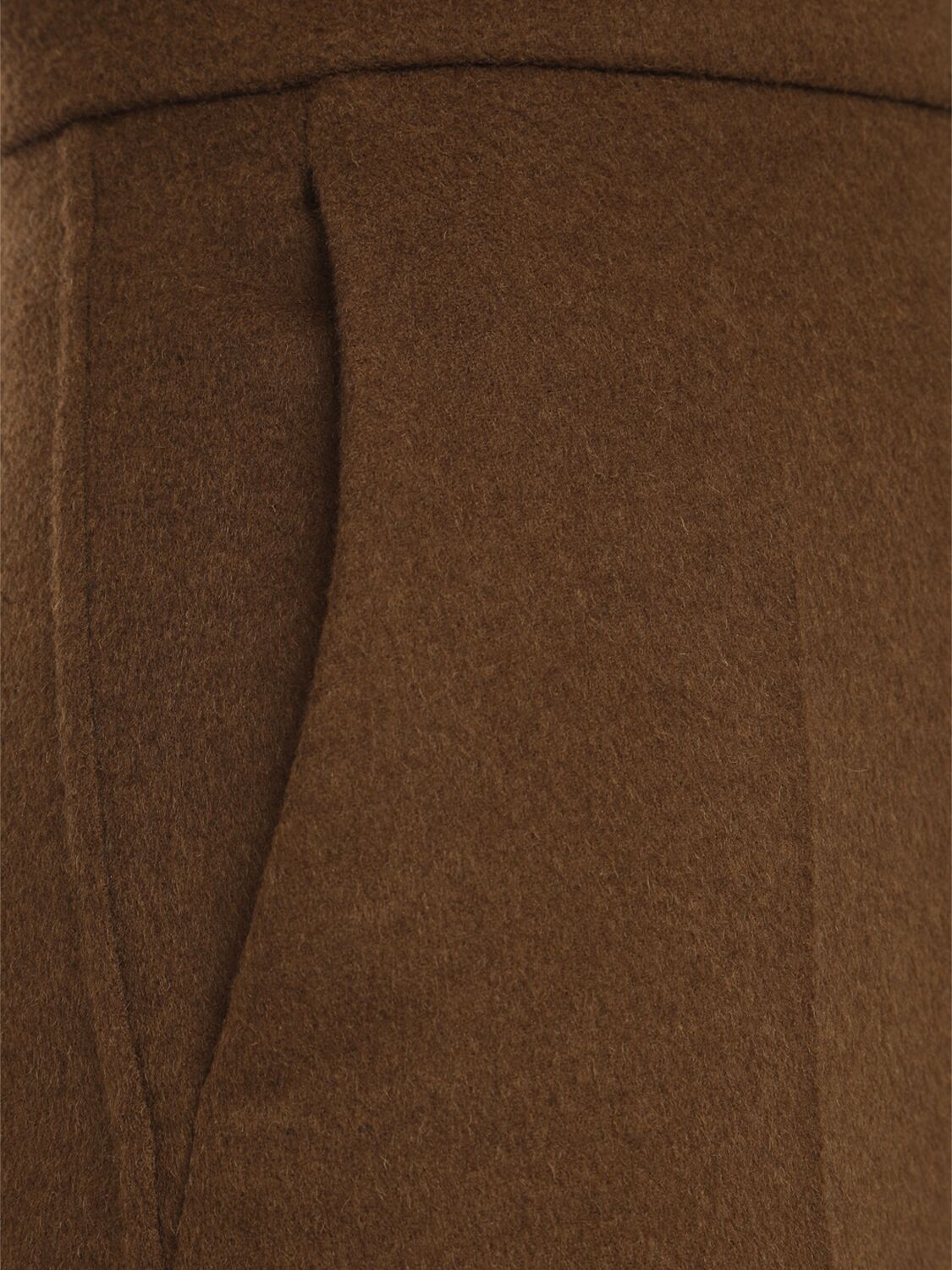 Shop Max Mara Axe Camel Wide Pants In Brown