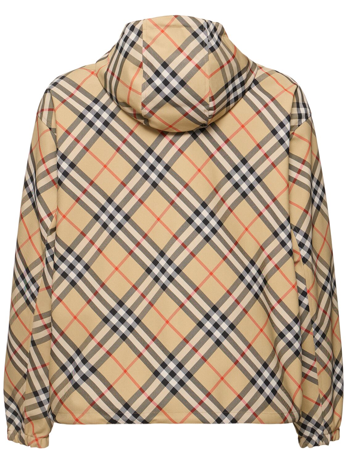 Shop Burberry Essentials Check Reversible Jacket In Sand