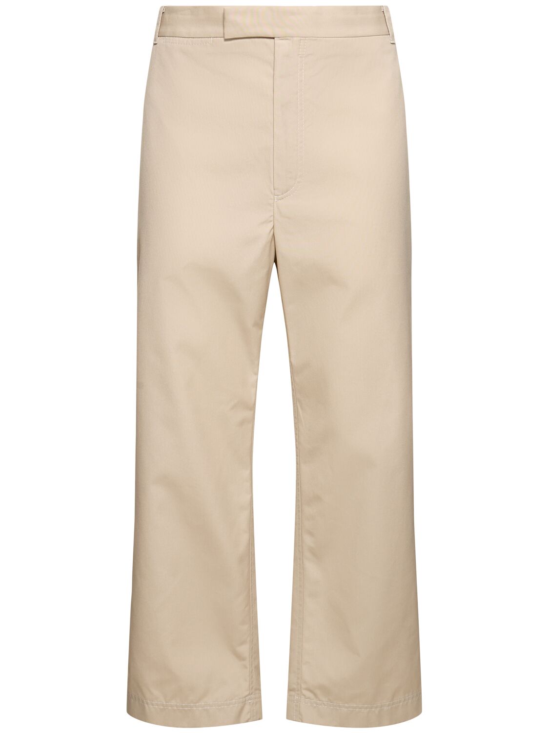 Shop Thom Browne Unconstructed Straight Leg Pants In Khaki