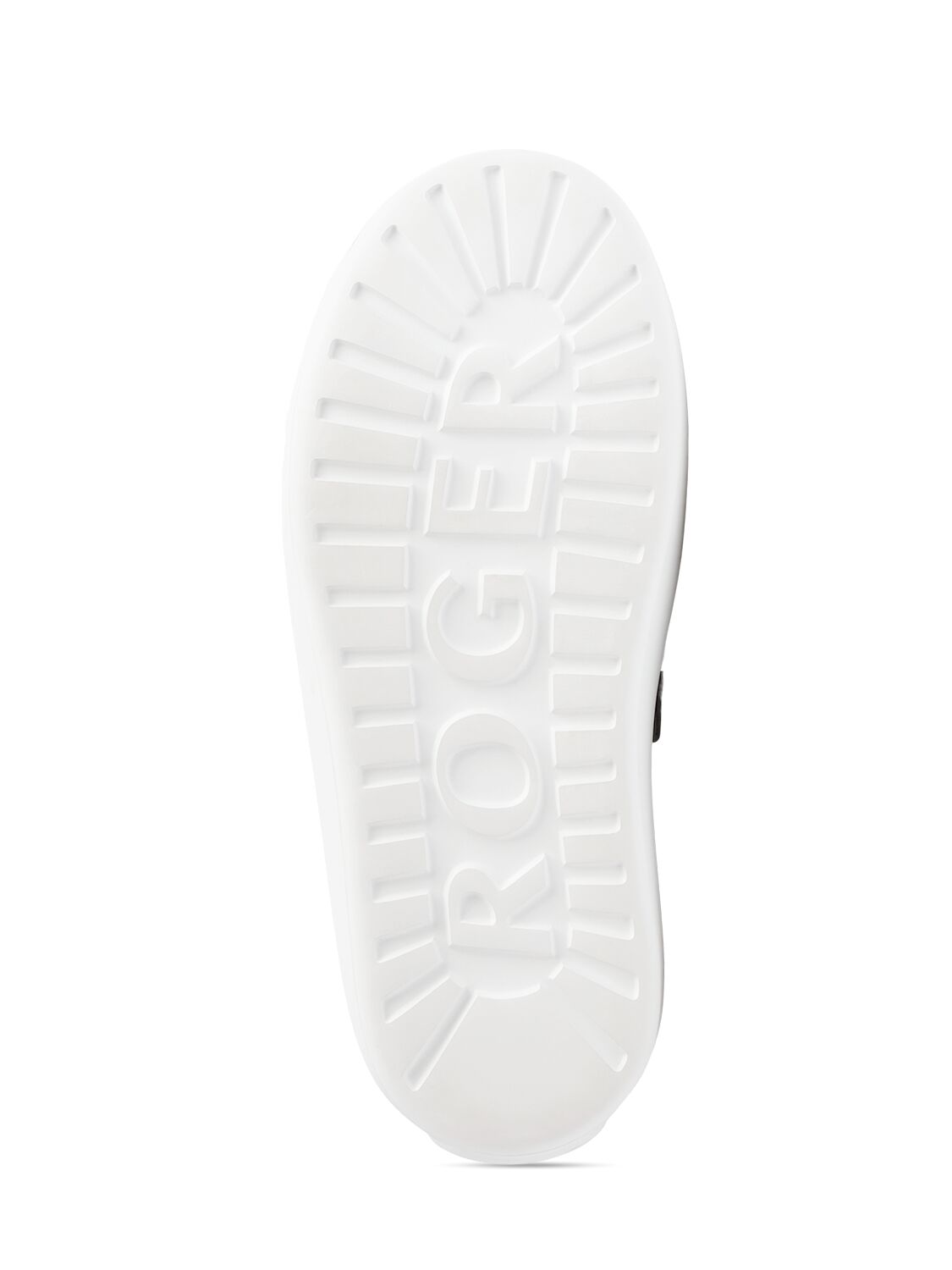 ROGER VIVIER PUFFY LEATHER LOW TOP SNEAKERS 