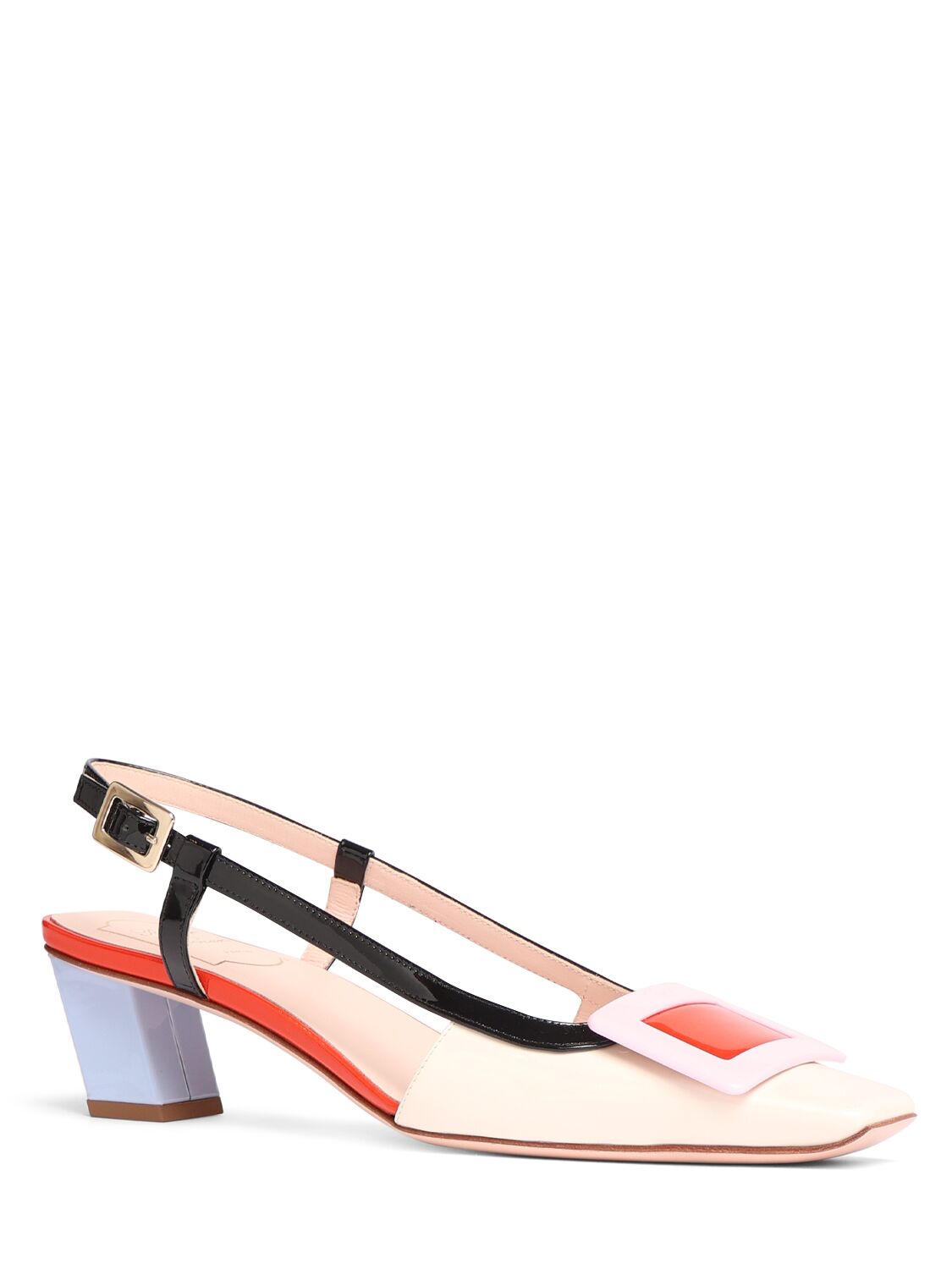 Image of 45mm Belle Vivier Lacquered Slingbacks