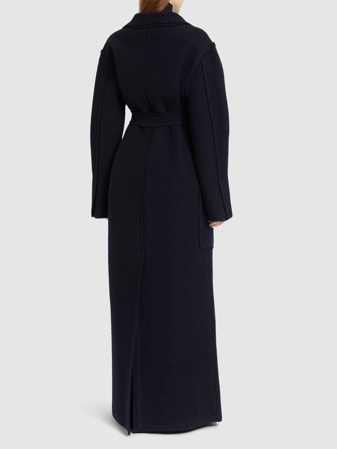 Shop Max Mara Jene Wool & Cashmere Long Coat In Blue