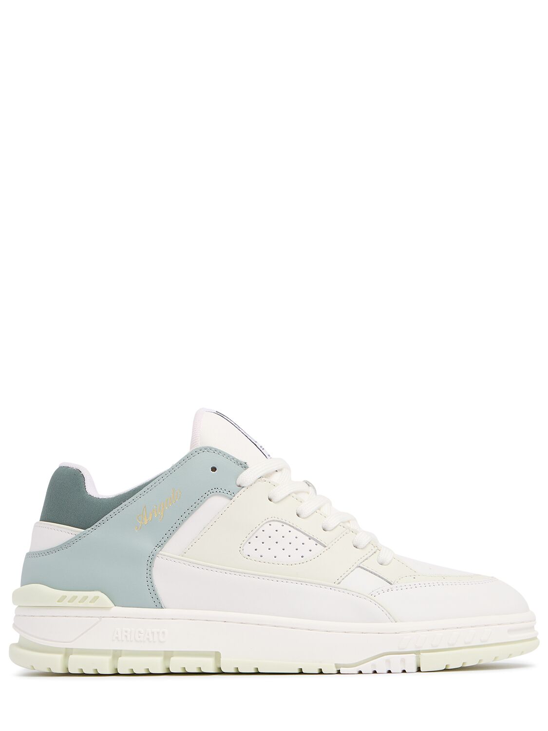 Axel Arigato Area Lo Sneakers In White,green
