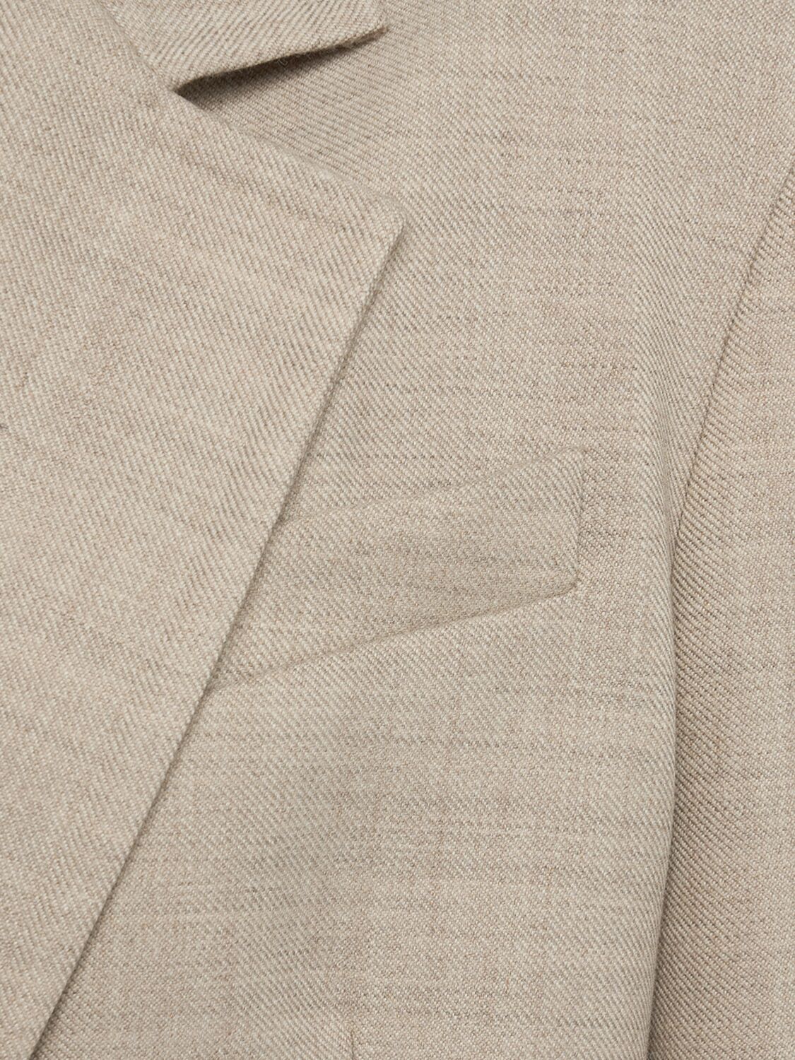 Shop Max Mara Rosi Wool Blazer In Beige