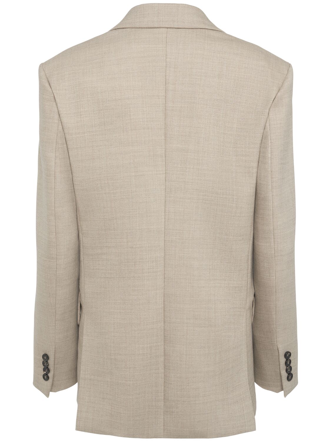 Shop Max Mara Rosi Wool Blazer In Beige