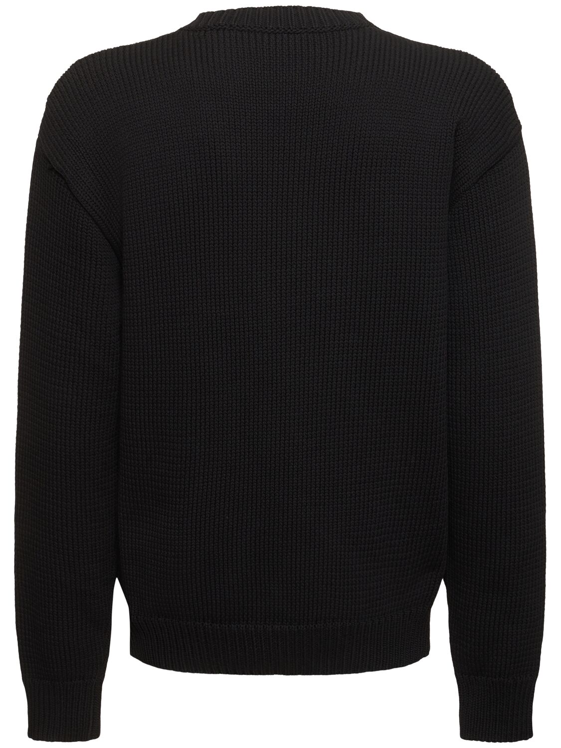 Shop Off-white Big Bookish Chunky Knit Sweater In Black