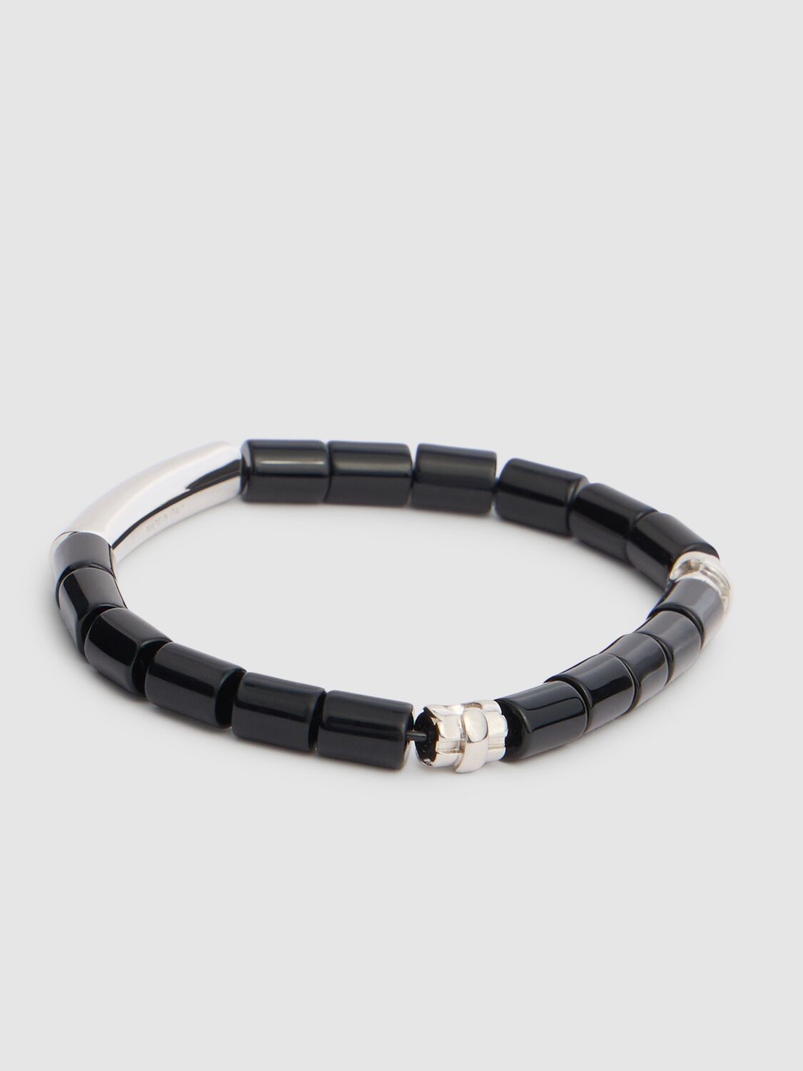 Shop Ferragamo Stonecil Logo Bracelet In Black