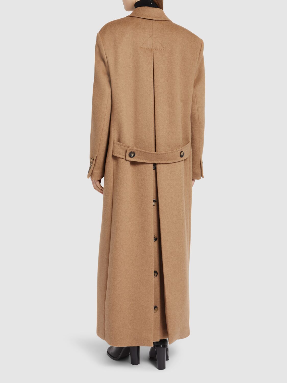 Shop Max Mara Fungo Double Breast Camel Coat