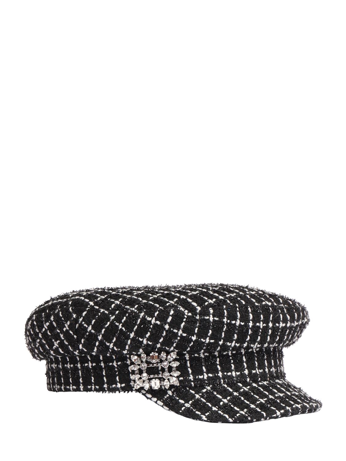 Shop Roger Vivier Broche Sailor Cap In Black