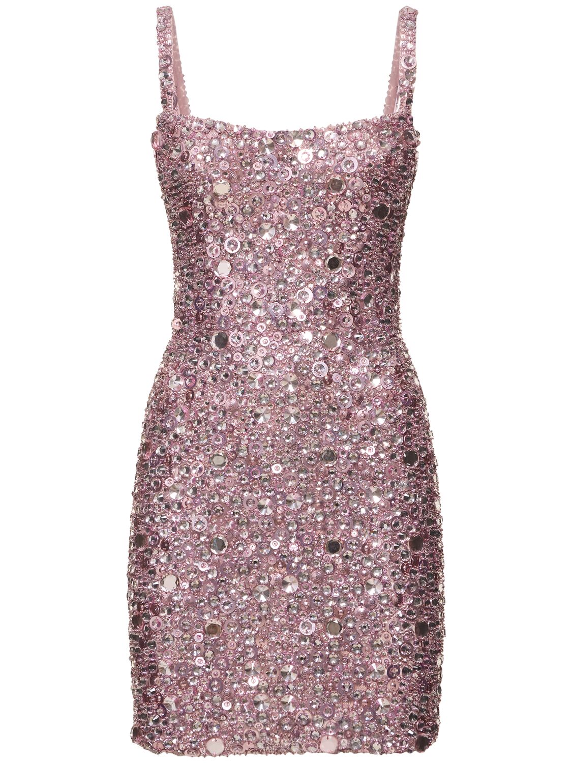 Zuhair Murad Sequined Mini Dress In Lilac