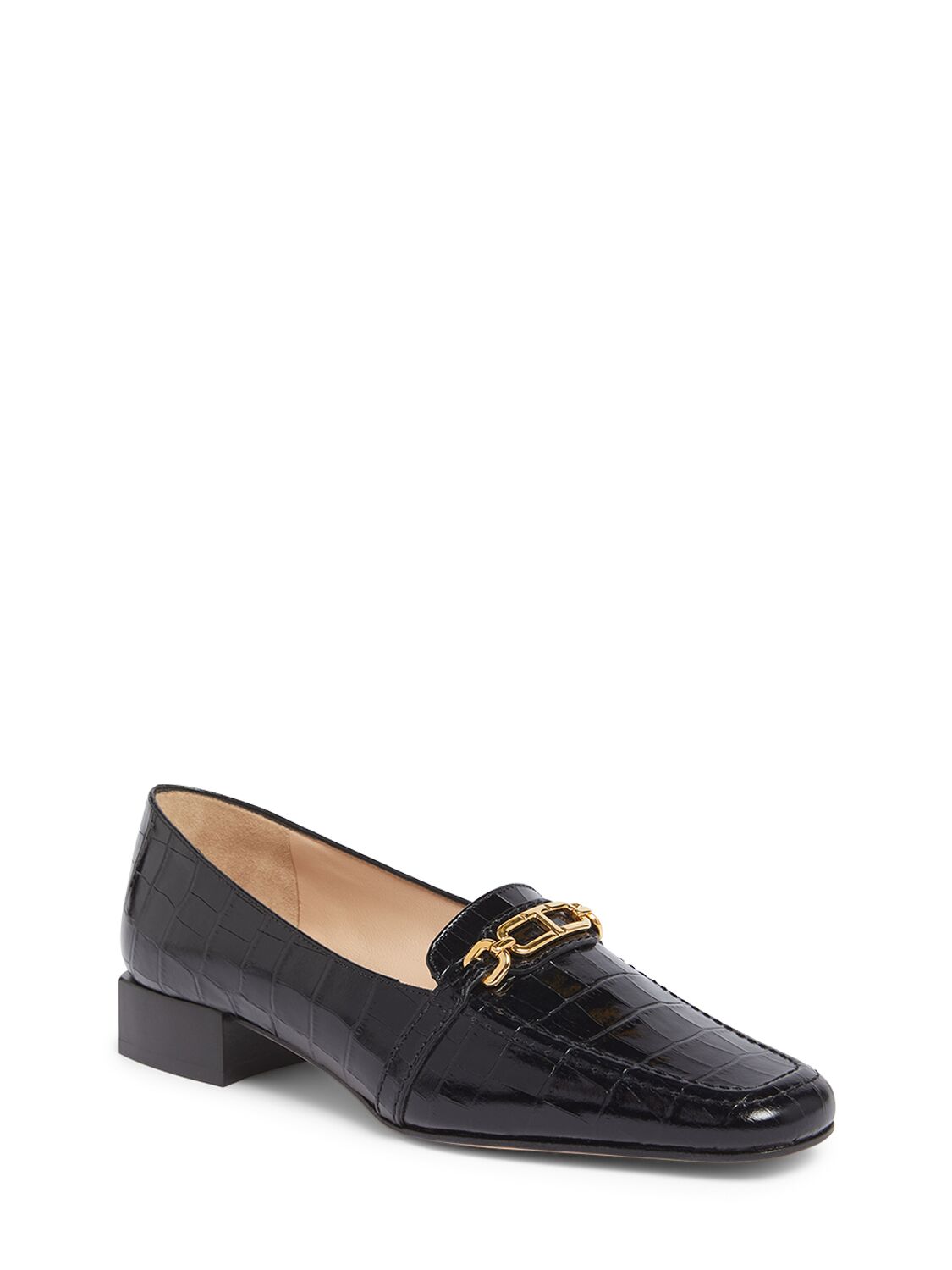 TOM FORD 25MM WHITNEY CROC EMBOSSED LOAFERS 