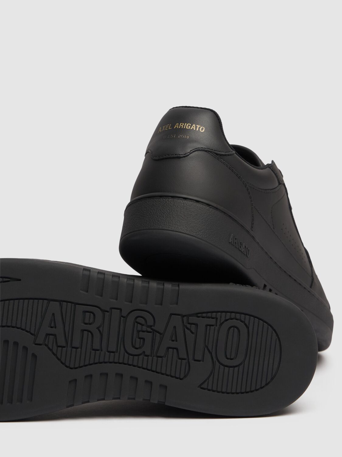 Shop Axel Arigato Dice Low Leather Sneakers In Black