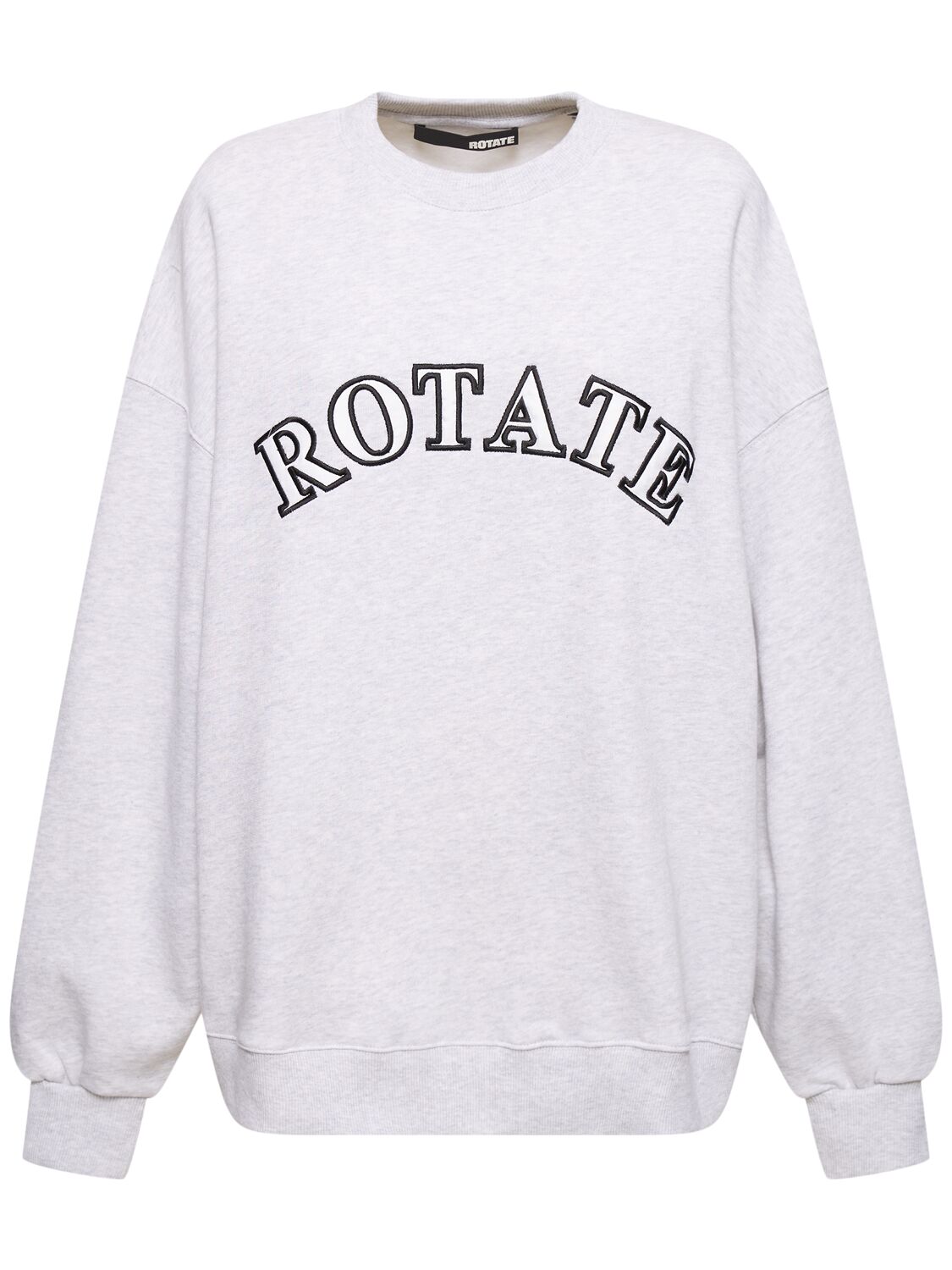 Sui Crewneck Cotton Jersey Sweatshirt