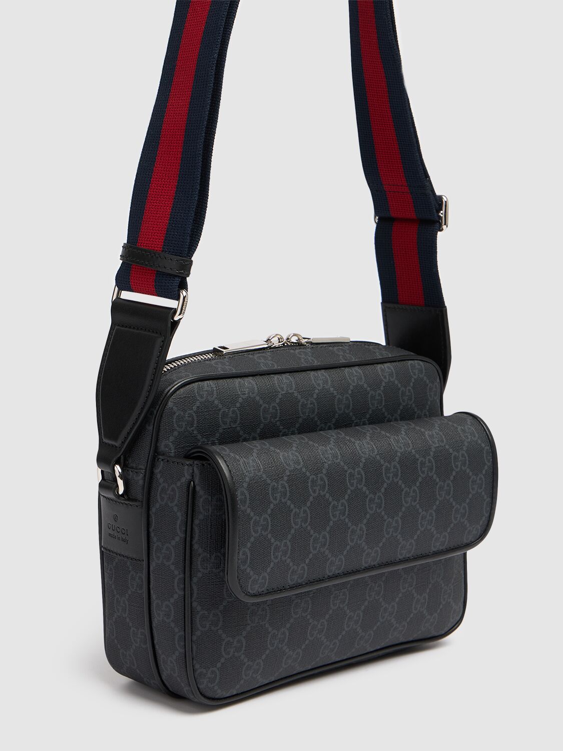 Shop Gucci Gg Black Crossbody Bag