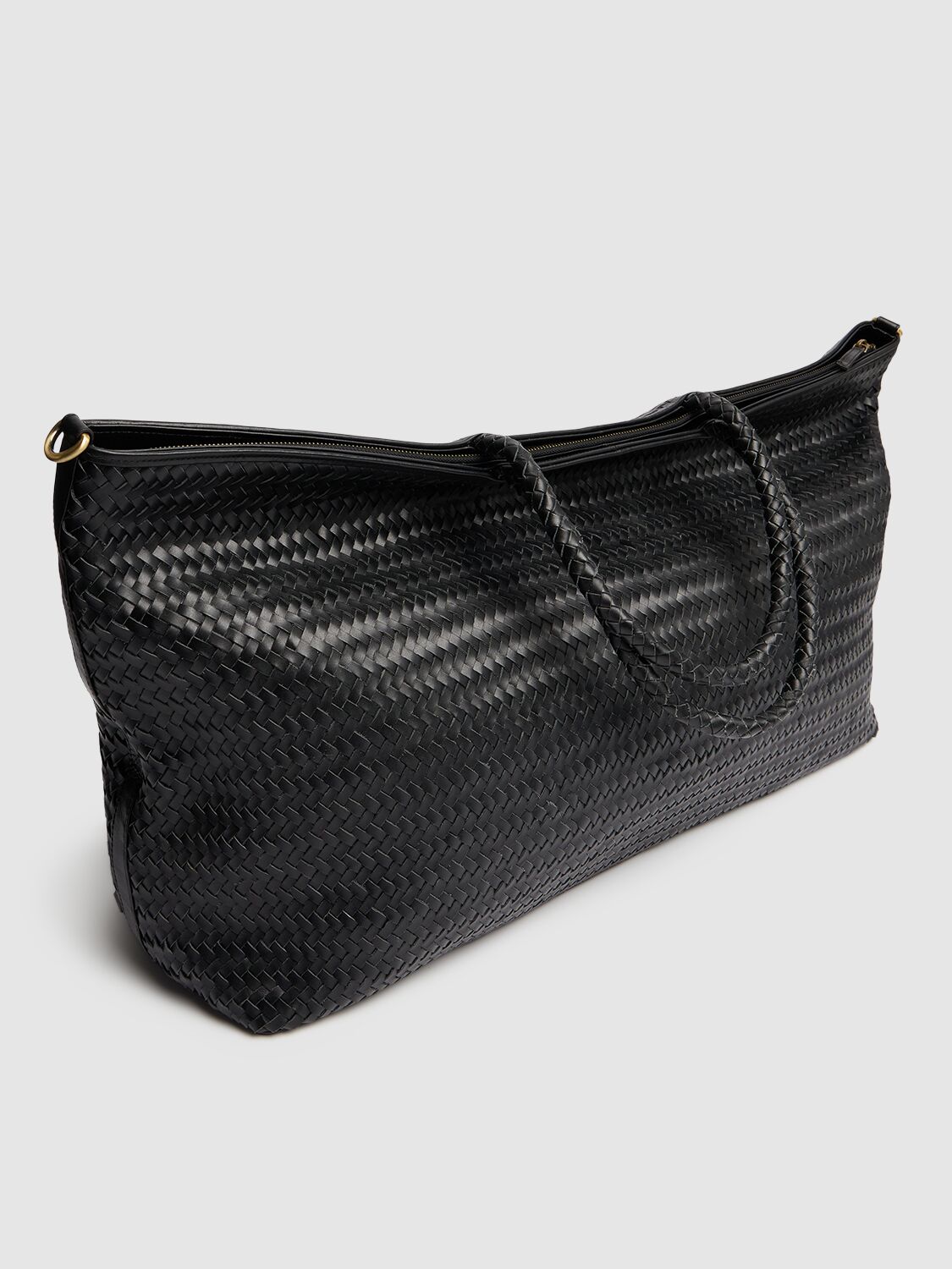 Shop Bembien Le Traveler Leather Duffle Bag In Black