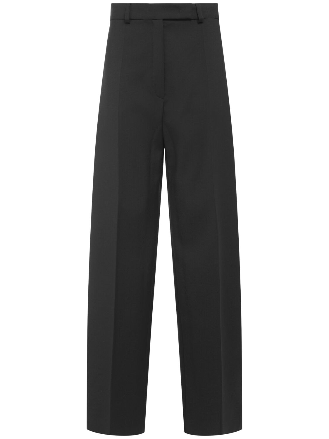 Sportmax Ampezzo Wool Wide Pants In Black