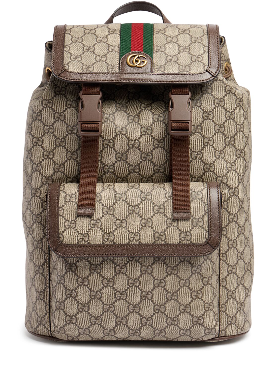 Gucci Ophidia Gg Backpack In Beige/brown