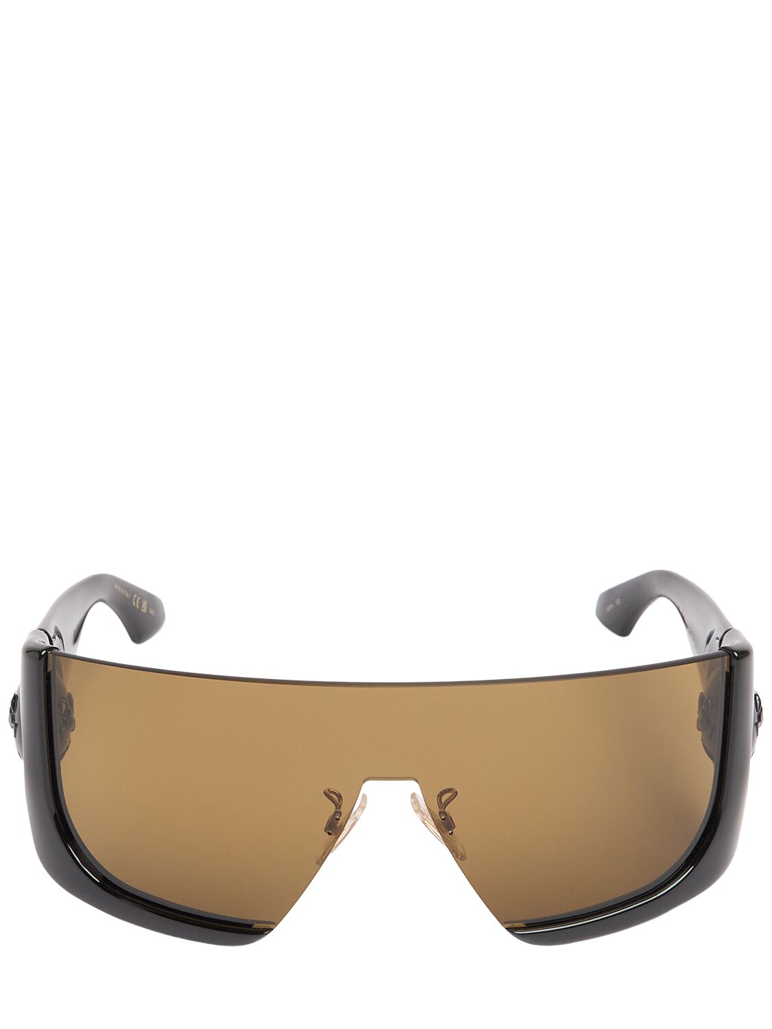Etro Macaron Mask Sunglasses In Black/brown