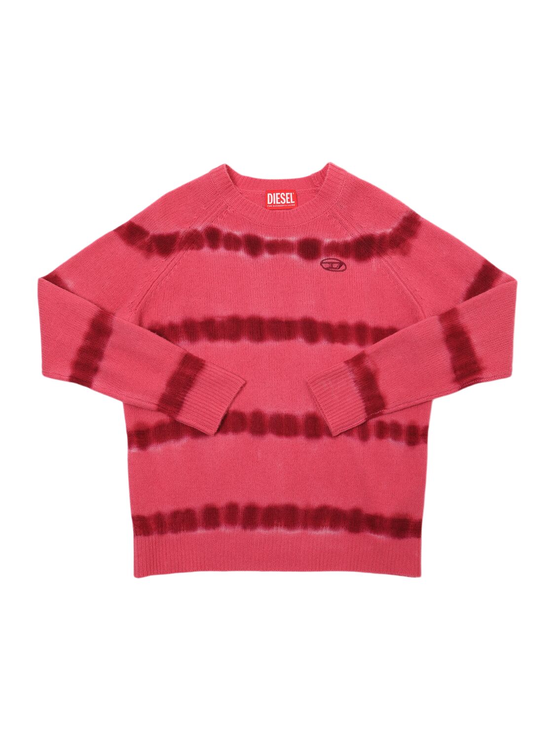 Diesel Kids' Wool Knit Sweater In Fuchsia