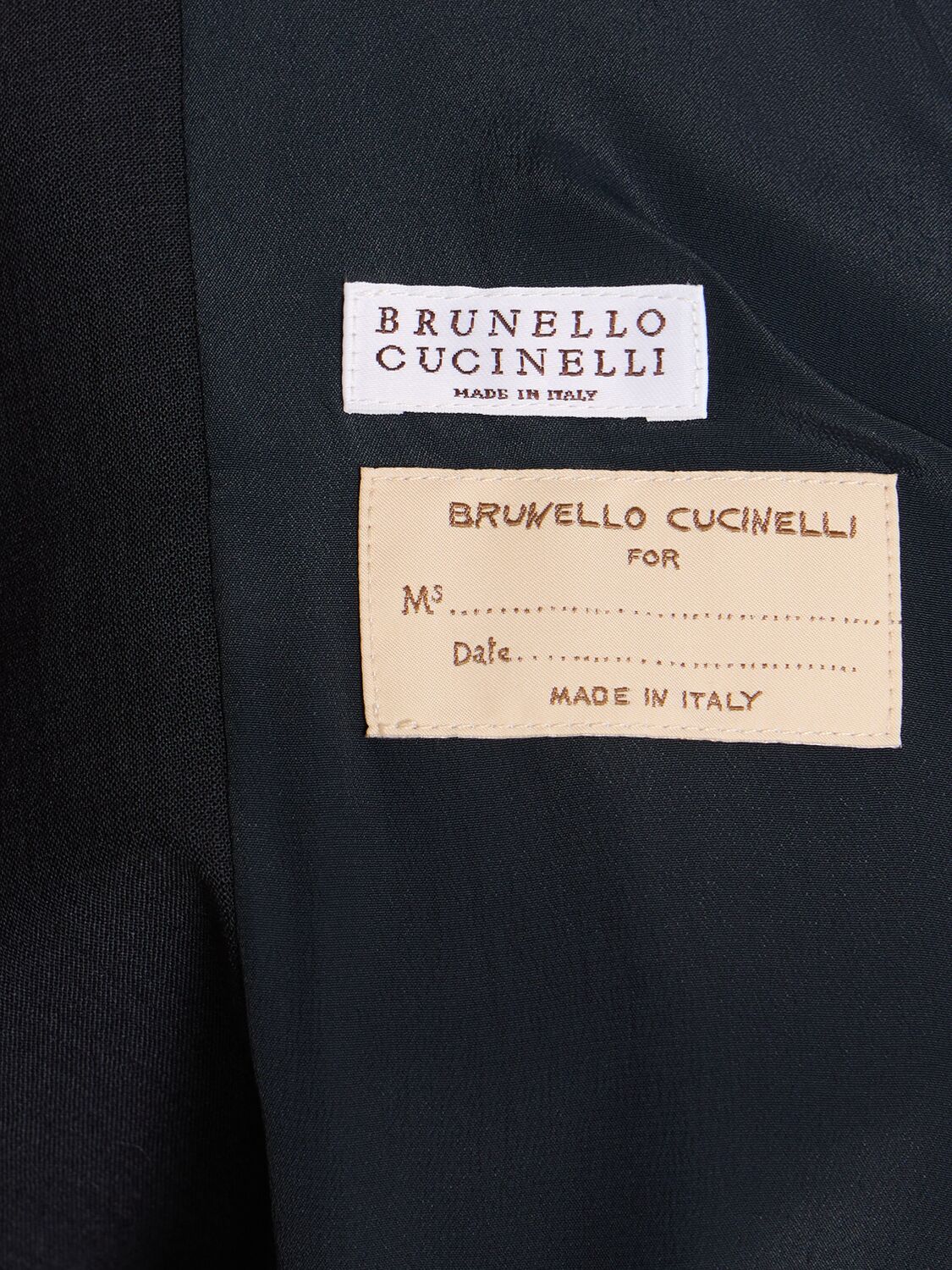 Shop Brunello Cucinelli Wool Blend Double Breast Jacket In Black