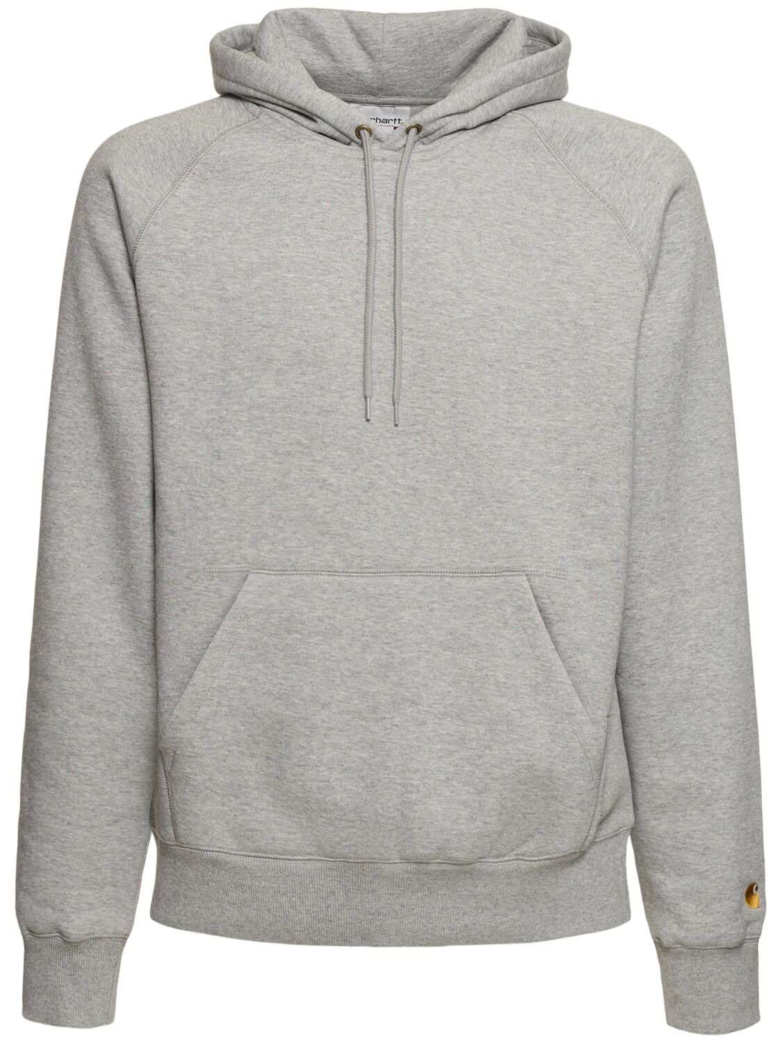Carhartt Chase Cotton Blend Hoodie In Heather Grey