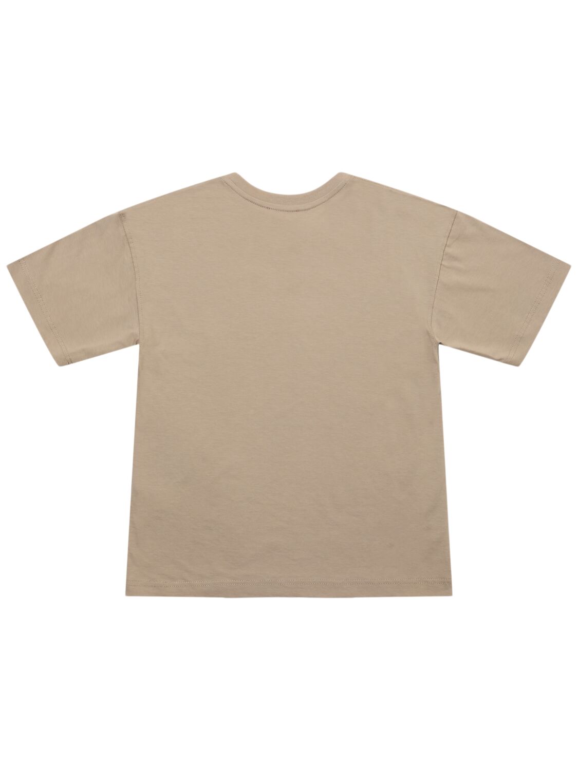 Shop Diesel Cotton Jersey T-shirt W/logo In Beige